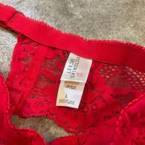 victoria’s secret vintage 90s y2k fairy lace garter belt cherry red size large
